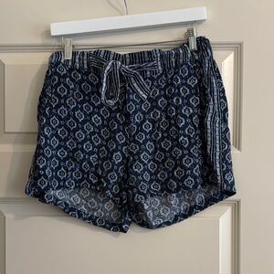 Liverpool High Waist Blue and White Shorts
